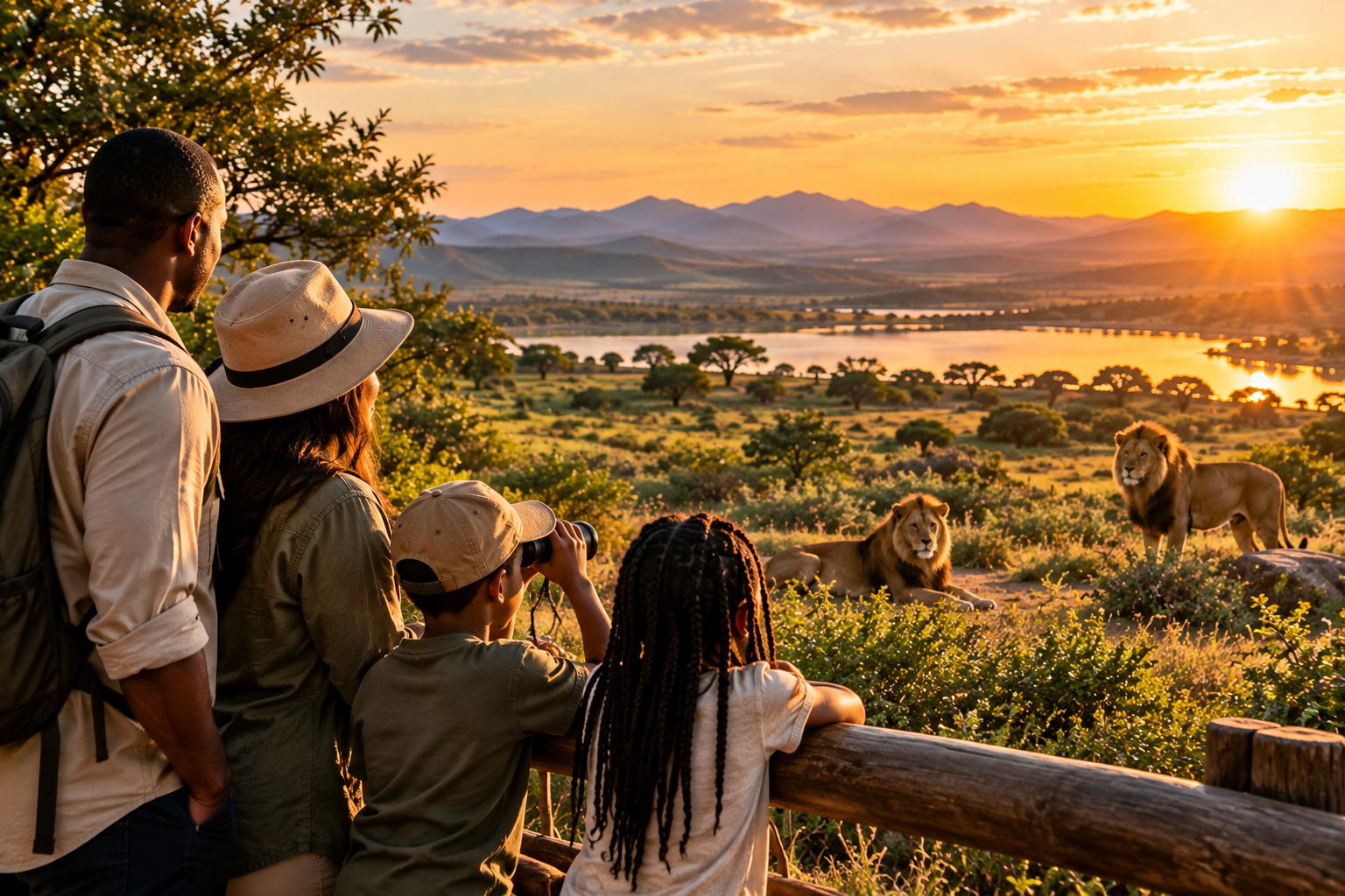 Visitors enjoying a wildlife experience at NITO EXPLOR